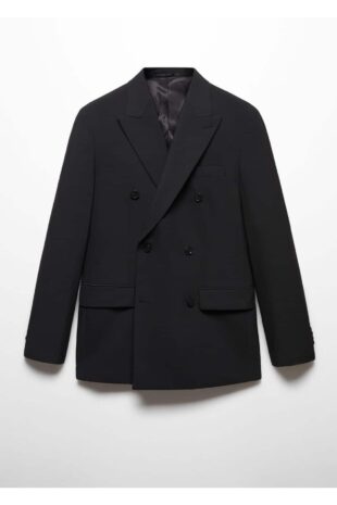 کت منگو سیاه مردانه مانگو 67040628