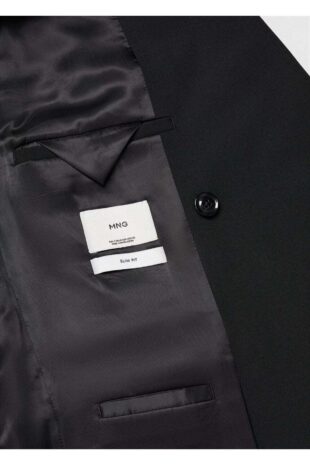 کت منگو سیاه مردانه مانگو 67040628