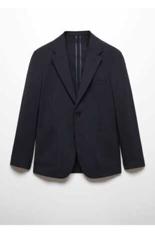 کت منگو لاجورد مردانه مانگو 57000929