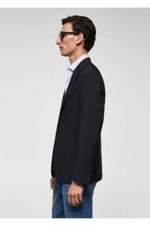 کت منگو لاجورد مردانه مانگو 57000929