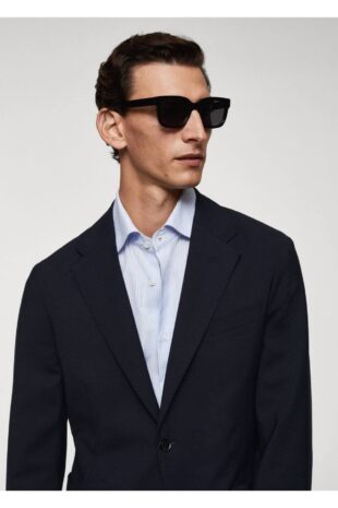 کت منگو لاجورد مردانه مانگو 57000929