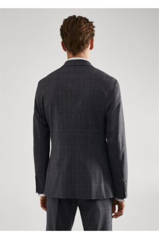 کت منگو خاکستری مردانه مانگو 57014762