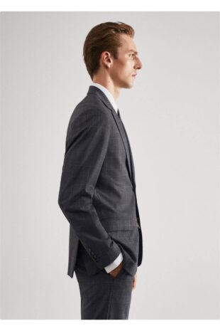 کت منگو خاکستری مردانه مانگو 57014762