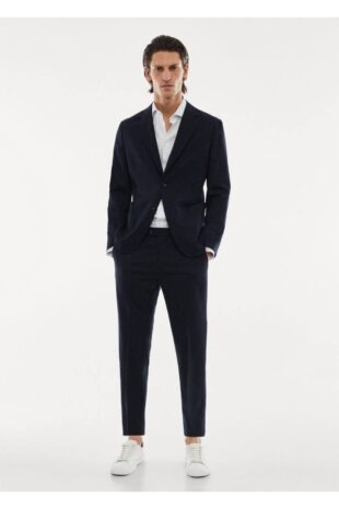 کت منگو لاجورد مردانه مانگو 57095959