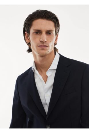 کت منگو لاجورد مردانه مانگو 57095959