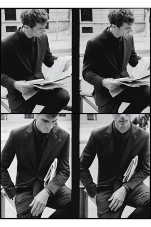 کت منگو قهوه ای مردانه مانگو 67020633