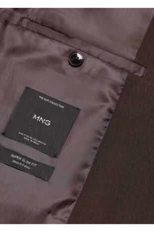 کت منگو قهوه ای مردانه مانگو 67020633