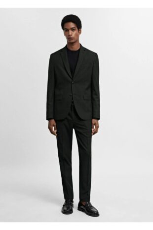 کت منگو سبز مردانه مانگو 67020634