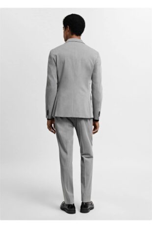 کت منگو خاکستری مردانه مانگو 67040623