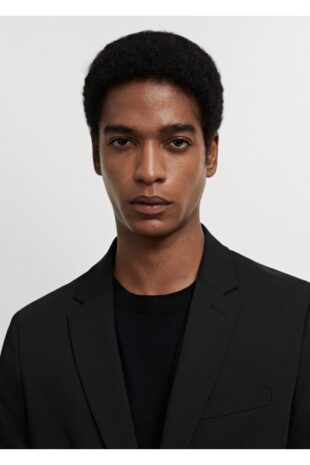 کت منگو سیاه مردانه مانگو 67040625