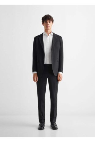 کت منگو سیاه مردانه مانگو 67070648