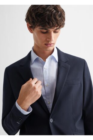 کت منگو لاجورد مردانه مانگو 67070648