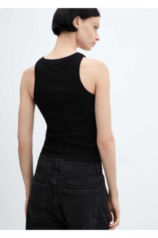 تی شرت منگو سیاه زنانه مانگو 67070469