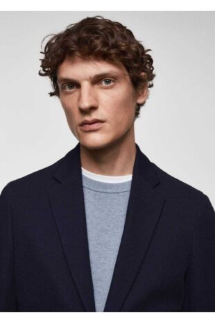 کت منگو لاجورد مردانه مانگو 67070624