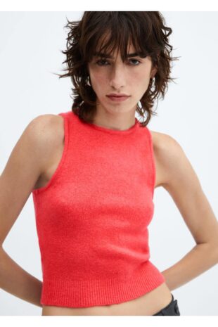 تی شرت منگو قرمز زنانه مانگو 67080465