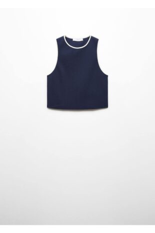 تی شرت منگو لاجورد زنانه مانگو 67040353