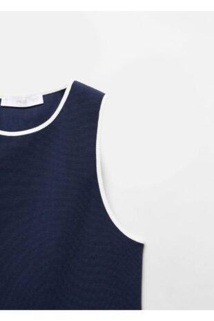 تی شرت منگو لاجورد زنانه مانگو 67040353