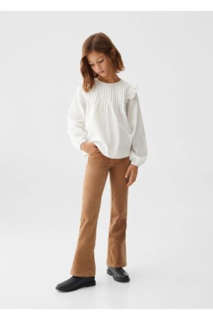 بلوز سفید دخترانه مانگو 67080431