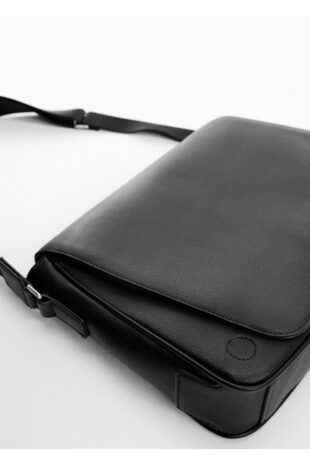 کیف رودوشی منگو سیاه مردانه مانگو 67090636