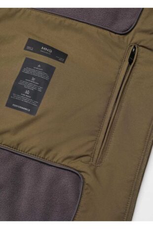 کت منگو خاکی مردانه مانگو 67010628