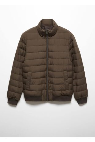 کت منگو قهوه ای مردانه مانگو 67010629