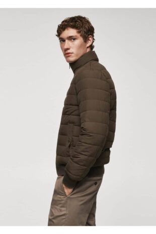 کت منگو قهوه ای مردانه مانگو 67010629