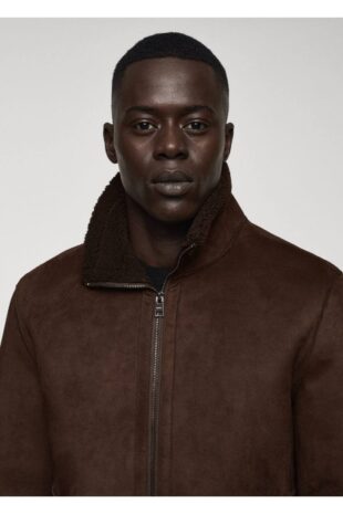 کت منگو قهوه ای مردانه مانگو 67050618