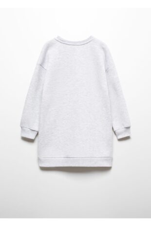 پیراهن خاکستری دخترانه مانگو 57088636