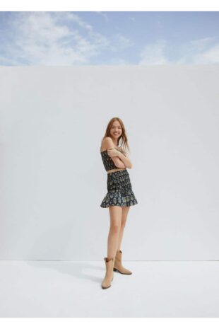 دامن منگو نارنجی زنانه مانگو 57040808