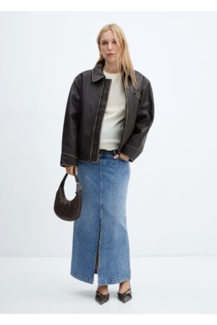 دامن منگو آبی زنانه مانگو 57034768