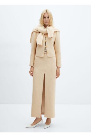 دامن منگو بژ زنانه مانگو 57079121