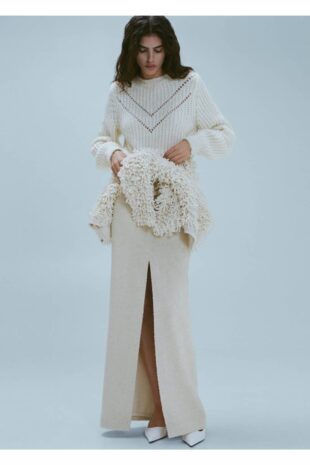 دامن منگو بژ زنانه مانگو 57079121