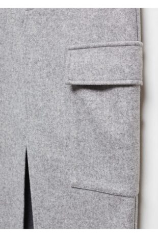 دامن منگو خاکستری زنانه مانگو 67060462