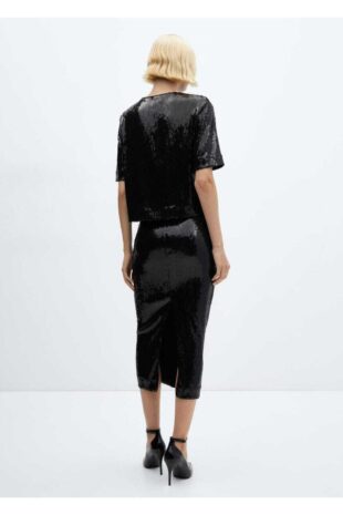 دامن منگو سیاه زنانه مانگو 57059101