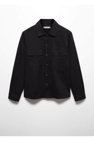 کت منگو سیاه مردانه مانگو 67040632