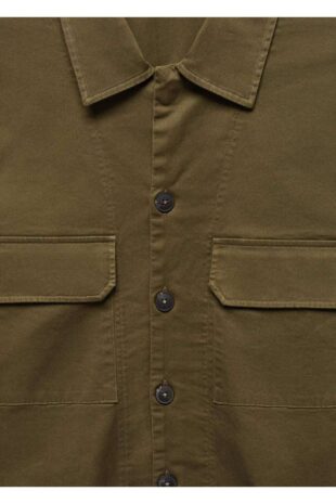 کت منگو خاکی مردانه مانگو 67040632