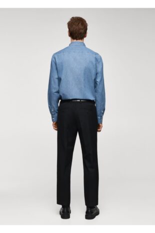 کت منگو آبی مردانه مانگو 67080636