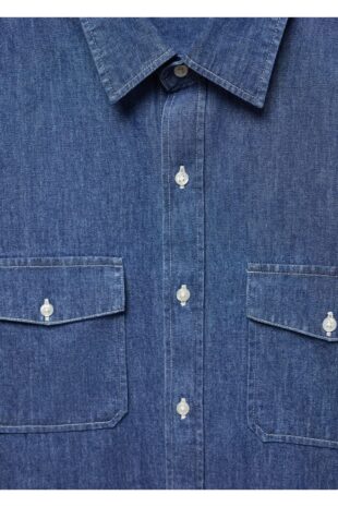 کت منگو آبی مردانه مانگو 67080636