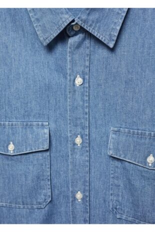 کت منگو آبی مردانه مانگو 67080636