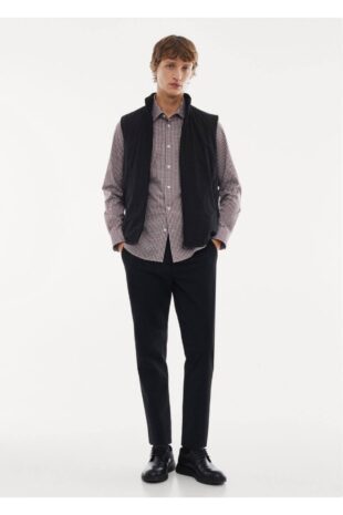 پیراهن قرمز مردانه مانگو 67030633