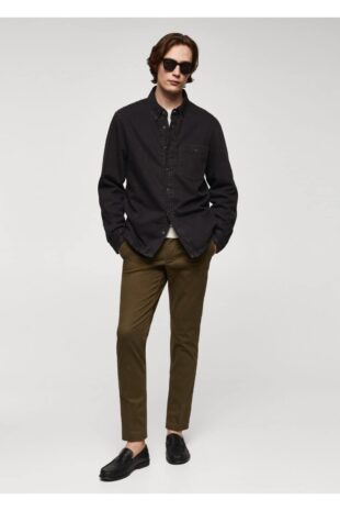 کت منگو سیاه مردانه مانگو 67040622