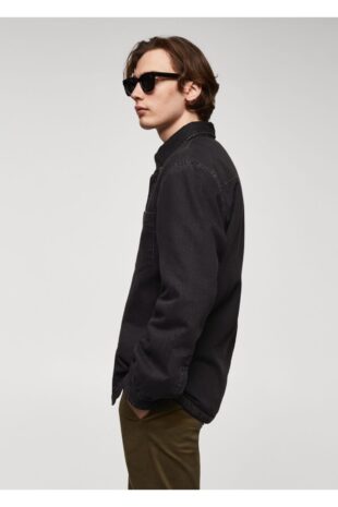 کت منگو سیاه مردانه مانگو 67040622