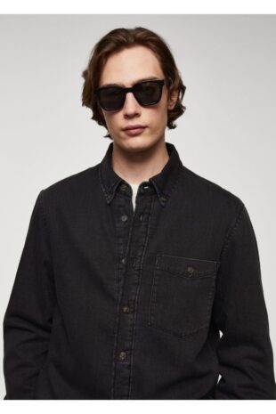 کت منگو سیاه مردانه مانگو 67040622