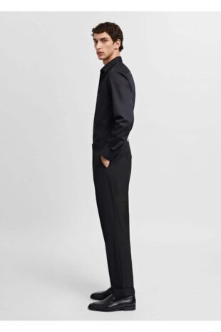 پیراهن سیاه مردانه مانگو 67050628