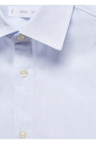 پیراهن آبی مردانه مانگو 67060651