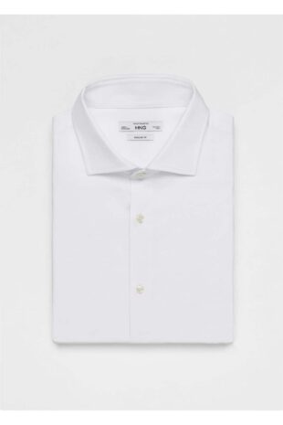 پیراهن آبی مردانه مانگو 67070623