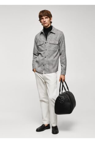 پیراهن سیاه مردانه مانگو 57005957