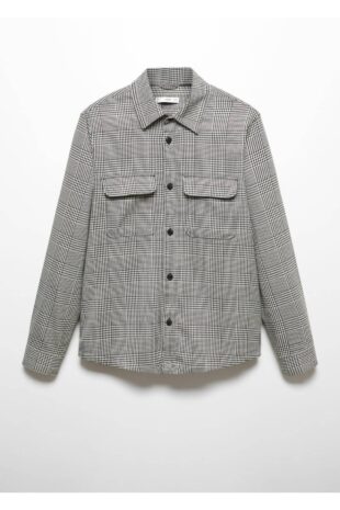 پیراهن سیاه مردانه مانگو 57005957