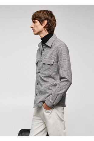 پیراهن سیاه مردانه مانگو 57005957