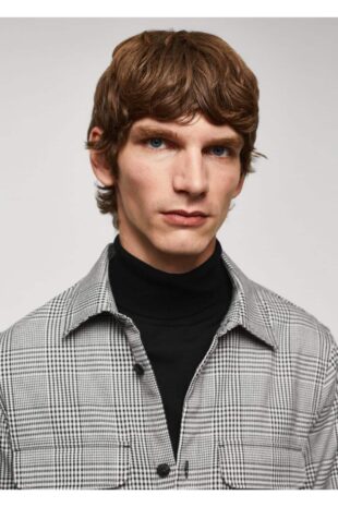 پیراهن سیاه مردانه مانگو 57005957